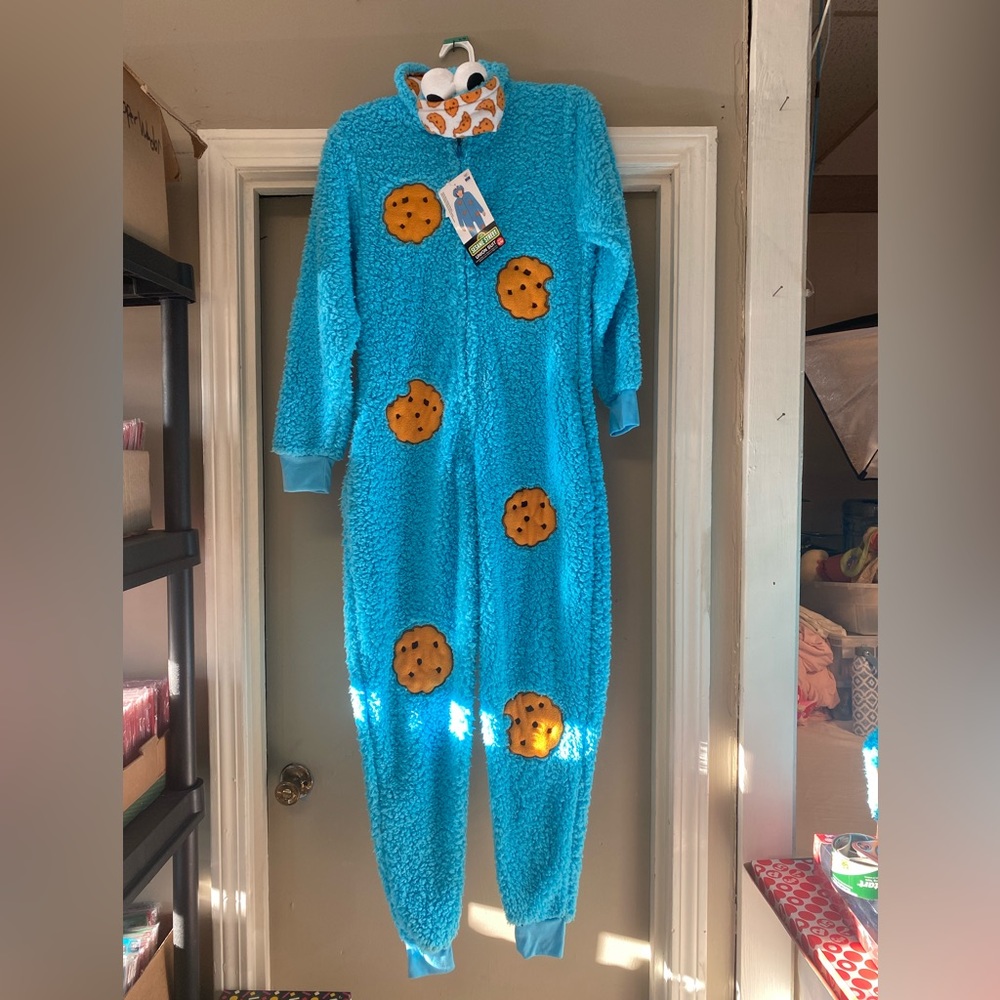 SESAME STREET union suit women’s blue color size S/M new